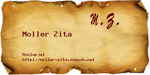 Moller Zita névjegykártya