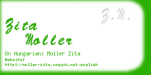 zita moller business card